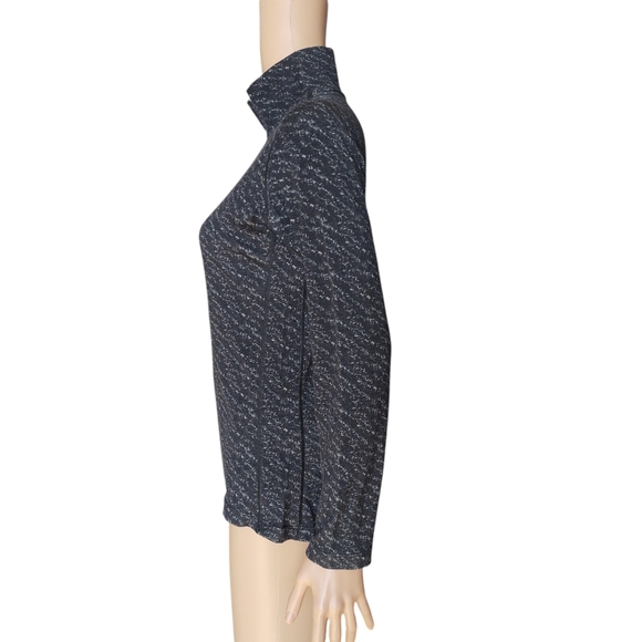 WOOLX jacket women's medium M quarter zip 100% merino wool heathered jacket gray - Picture 4 of 9